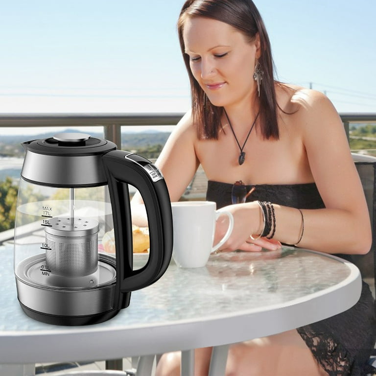 1.7L Electric Kettle Temperature Control & Tea Infuser with