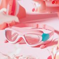 thumbnail image 1 of Gafas de natación para niños de Color Rosa con Tapones para los oídos, protección UV antivaho con Estuche de Almacenamiento para niños, niñas y Adolescentes de 3 a 15 años, T-Audace, 1 of 5