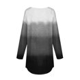 thumbnail image 4 of Women's Gradient Printed Tunic Tops Casual Long Sleeve Shirts Round Neck Pullover, 4 of 6