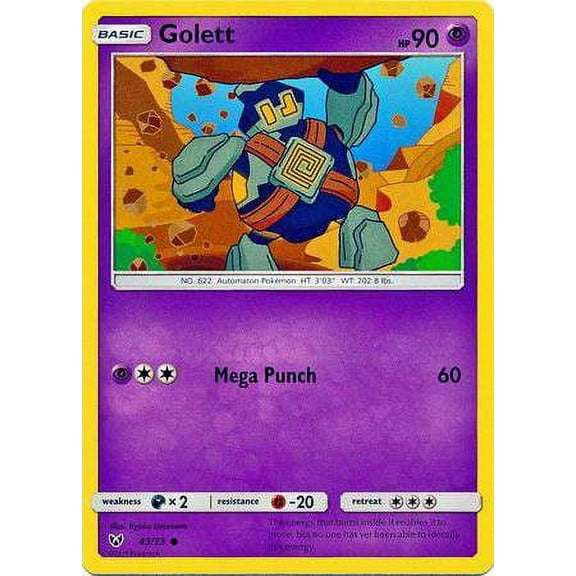 Pokemon Shining Legends Common Golett #43