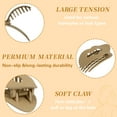 thumbnail image 6 of 6 Pcs Flat Hair Clip, Hair Claw Clips Women, Curved Design Strong Hold Claw Clips for Thick Thin Fine Hair for Women and Girls, 6 of 7