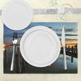 thumbnail image 3 of Ambesonne Colorful Place Mats Set of 4, Lighthouse Calm Dusk, Standard Size, Multicolor, 3 of 6
