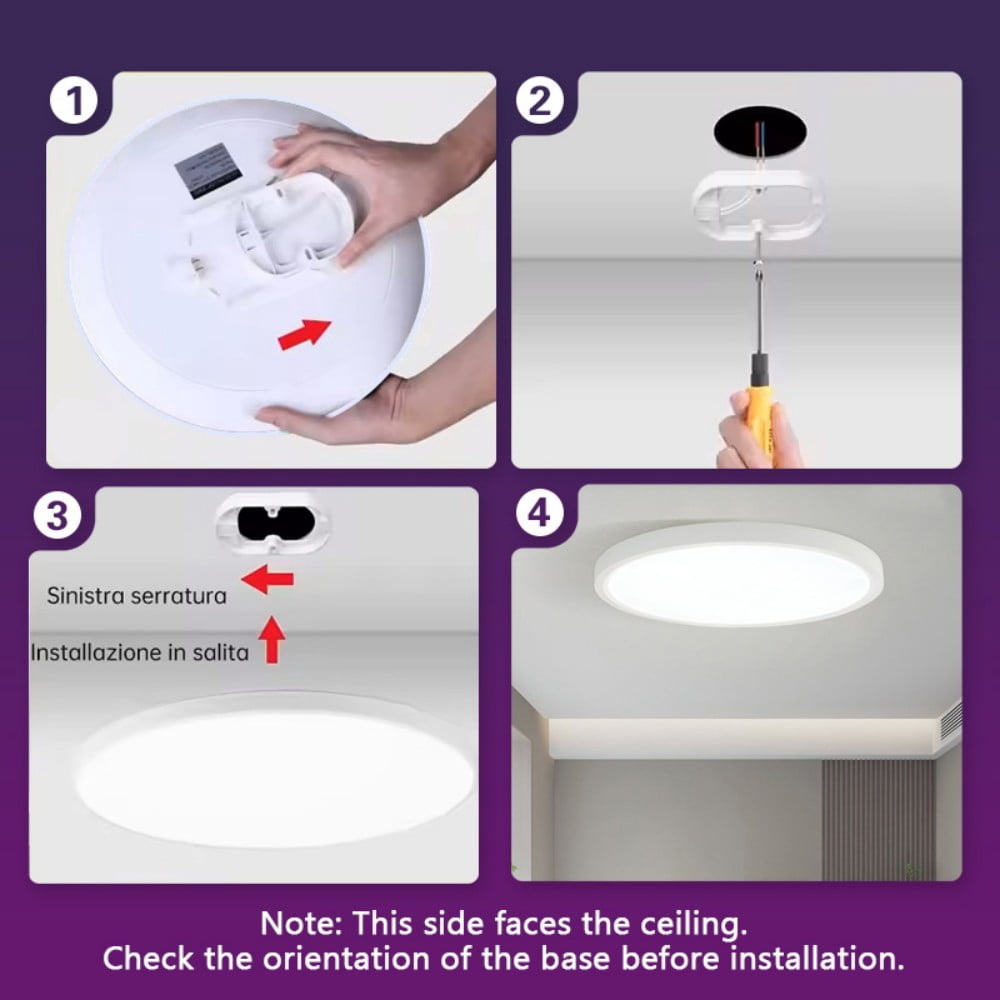 Goodea 12inch Smart Ceiling Light, 24W RGBW Bluetooth Color Changing Light with App, 16 Million Colors & Warm to Cool White Dimmable LED for Bedroom Living Room Home Decor