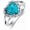 01-Turquoise, variant on Natural Turquoise Rings for Women 925 Sterling Silver Heart Shape Genuine Gemstone Ring Western Jewelry Gifts for Wife Mom Size 4 to 11
