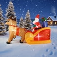 thumbnail image 5 of Yucurem 7.2FT Christmas Inflatables Outdoor Decorations, Blow up Santa Sleigh and Reindeer Inflatable with Built in LED Lights for Garden Lawn Home Holiday Party Decor, 5 of 7