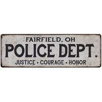 FAIRFIELD, OH POLICE DEPT. Home Decor Metal Sign Gift 6x18 206180012872