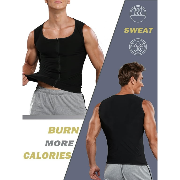Sweat Vest for Men Waist Trainer Sauna Vest Body Shaper Polymer