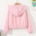 thumbnail image 6 of Purcolt Girls UPF 50+ Hoodies Lightweight Sun Protection Long Sleeve Full Zip Up Jackets Breathable Comfortable Loose Fit Hooded Coat with Pockets, 6 of 9