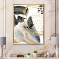 thumbnail image 2 of Designart 'Pastel Abstract With Black Blue Beige and Gold Spots' Modern Framed Canvas Wall Art Print, 2 of 5