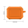 thumbnail image 3 of fastboy Earphone Silicone Case Cover Anti-shock Wireless Headphone Charging Case Shell Replacement for AirPods 3 Orange, 3 of 5