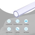 thumbnail image 3 of Tubo rígido de PVC claro Uxcell 20 mm (3/4") ID 25 mm OD 14" de alto impacto para tubería de agua, acuario, pecera, azul claro, 3 of 6