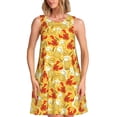 thumbnail image 1 of Fotbe Beer And Crawfish Vestido de Verano sin Mangas para Mujer – Vestido Midi Línea A, Estilo Camiseta Floral, Vestido Playero Casual y Fluido, 1 of 7