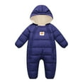 thumbnail image 1 of Newborn Infant Baby Boys Girls Snowsuit Kids Winter Jumpsuit Hoodied Puffer Coat 0-12M, 1 of 3