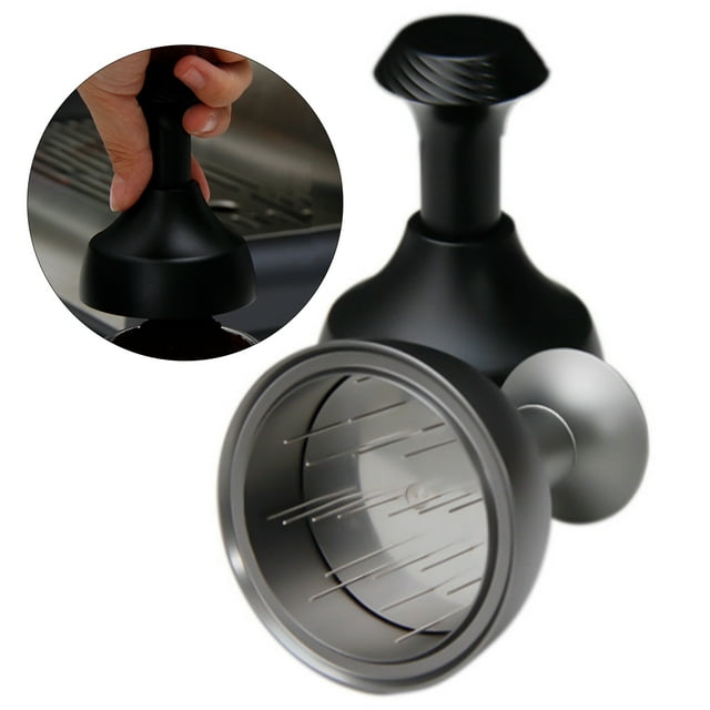Neinkie Powder Dispenser Adjustable Anti-Rust Multipurpose Stainless Steel Labor Saving Coffee Distributor for Coffee Shop