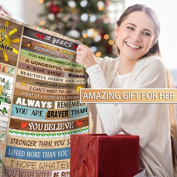 18th Birthday Decorations for Girls, 18 Year Old Girl Gifts,18th Birthday Blanket, 18th Birthday Gift for Girls Daughter Friend Sister, 18th Birthday (18th Birthday Blanket, 60" L x 50" W)