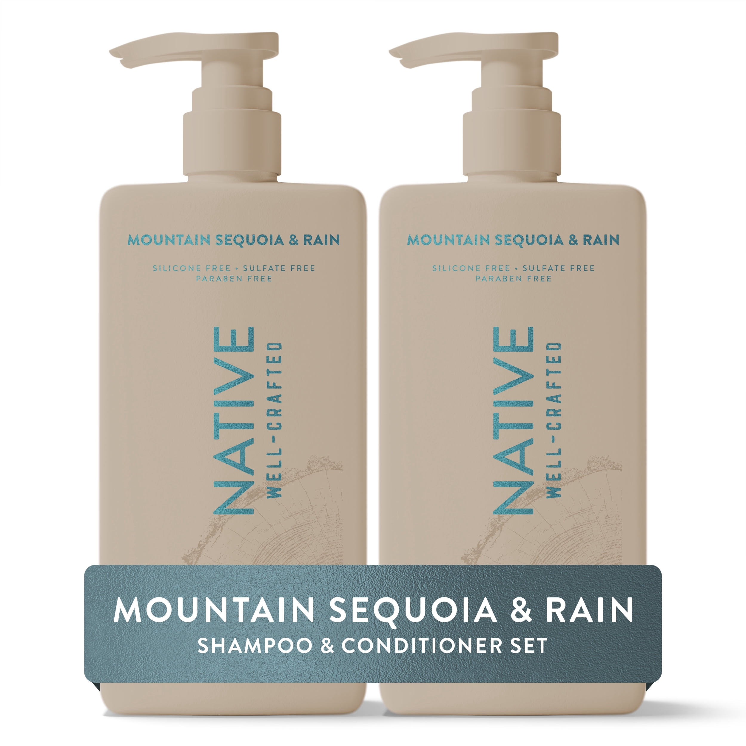 Native Daily Clean Mountain Sequoia & Rain Men's 16.5oz Shampoo & Conditioner Set