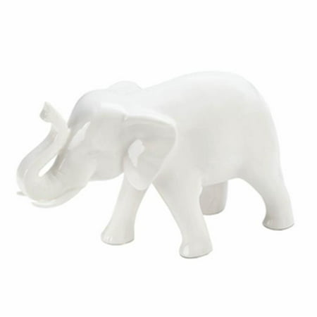 Sleek White Elephant Figurine (Best 50 Dollar White Elephant Gifts)