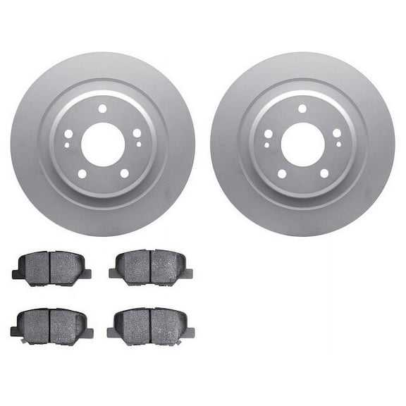 Rear Brake Pad and Rotor Kit - Compatible with 2013 - 2022 Mitsubishi Outlander Sport 2014 2015 2016 2017 2018 2019 2020 2021