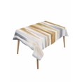 thumbnail image 2 of Brown Gray Tablecloth Rectangle Table Cloth 60x102,Waterproof Outdoor Table Cloth Covers Decorative Table Protector,Vintage Abstract White Ombre Texture Washable Table Cover for Kitchen Dinning Party, 2 of 8