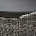 thumbnail image 4 of vidaXL Patio Lounge Bed with Canopy Poly Rattan Gray, 4 of 9