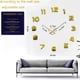 thumbnail image 4 of Reloj de pared 3D, MMgoqqt, Autoadhesivo, Oro, 4 of 4