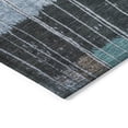 thumbnail image 3 of Addison Rugs Chantille Indoor/Outdoor Transitional Stripes Teal Machine Washable Rectangle Rug, 9' x 12', 3 of 8