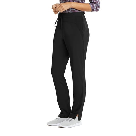 Barco One Wellness BWP506 Women s 4 Pocket FlatGel Drawcord Cargo Scrub Pant Black LP