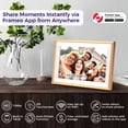 thumbnail image 2 of ELIME 10.1 inch WiFi Frameo Digital Picture Frame - 16GB Storage, 1280x800 IPS Touch Screen, MicroSD, 2 of 7