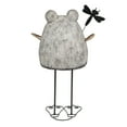 thumbnail image 3 of Alpine Corporation Stone Finish Frog with Metal Dragonfly Statuary, 3 of 13