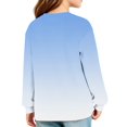 thumbnail image 5 of Abcomgle Girls Long Sleeve Shirts 10-12 Crewneck Fall T Shirts for Girls Trendy Basic Girls Tops Trendy Gradient Blouses for Girls with Pocket, 5 of 5