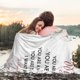 thumbnail image 4 of LHSHID Mother's Day Wife Gifts Blanket Gifts for Wife from Husband Birthday Gifts for Wife Wife Gift Ideas for Anniversary Valentine's Day Christmas To My Wife Blanket from Husband 30"x40", 4 of 7