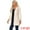 Cream White, variant on DARING DIVA Women's Notched Lapel Collar Steampunk PU Coat Outwear XS Black