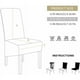 thumbnail image 2 of Transforme sus sillas de comedor, juego de 4 fundas para sillas grises, tejido elástico de primera calidad para una fácil instalación y protección reutilizable, 2 of 4