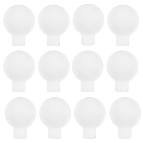 Nestingho 100pcs Empty Globe Light Bulbs Frosted Bead Lamp Pendant Abs Plastic String Lights Bulb Decorations