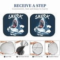 thumbnail image 6 of Naloa Shark Print 2-Piece Windshield Sunshade,Foldable Car Front Window Sun Shades,for Most Sedans SUV Truck-Medium, 6 of 6
