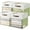 Green / Off-White, variant on Storage Cubes, 4 Pack Linen Foldable Storage Bins (13 x 13 inch) with Clear Window and Handles, Fabric Organizer for Shelf Closet, Clothes, Books - (Green and White)