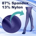 thumbnail image 2 of Grandeur Hosiery Girls' Kids Children's Seamless Fishnet Dance Ballet Tights Pantyhose Stockings Royal Blue 12-14, 2 of 5