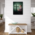 thumbnail image 2 of Cuadro Decorativo - orando por la cruz Jr  Impresión en canvas, estrechado., 2 of 2