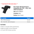 thumbnail image 2 of Rear Center ABS Speed Sensor - Compatible with 1993 - 1996, 1998 - 2000 Ford Explorer 1994 1995 1999, 2 of 2