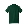 thumbnail image 6 of Hanes Men's Ecosmart Jersey Polo, Short Sleeve Collared Shirt, 50-50 Cotton-Poly, Deep Forest, 2XL, 6 of 6