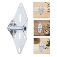 thumbnail image 1 of HONMEET 2 Pcs Charnières de Porte de Garage en Métal Argent Apparence Profilée pour Usage Extérieur, 1 of 6
