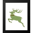 thumbnail image 2 of Loreth, Lanie 12x14 Black Modern Framed Museum Art Print Titled - Modern Reindeer, 2 of 5