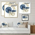 thumbnail image 4 of Designart Abstract Dark Blue Gold & Black Underwater Life FLOAT FRAME WALL ART, 4 of 4
