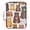 Cartoon Bears Family, variant on Haosy Accordion File Organizer Zipper Binder 500 Sheet 6-Tab Expanding File Folder Multi-Pocket 1.2 Inch 3 Ring Hand Paint Monster Truck