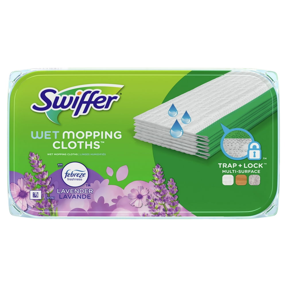 Swiffer Wet Mopping Cloths, Lavender, 12 count