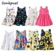 thumbnail image 2 of Vestido de verano para niñas pequeñas, vestidos sin mangas para niños de 1 a 7 años, ropa de fiesta de cumpleaños para niñas, vestido con estampado floral para bebés, 2 of 5