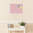 thumbnail image 3 of PinPix 23x17 Custom Cork Bulletin Board Argyle Light Pink Poster Board Has a Fabric Style Canvas Finish, Framed in Argyle Light Pink, by ArtToFrames (PinPix-649), 3 of 6