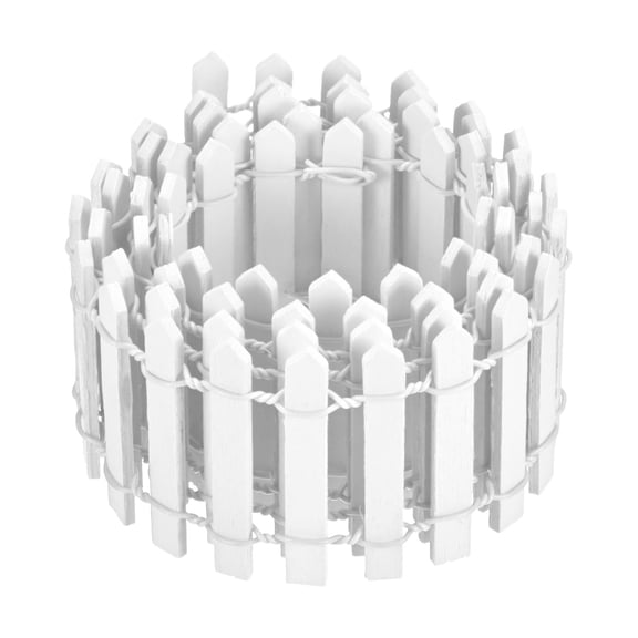 Uxcell 1-Pack Miniature Fairy Garden Fence, 35 Inch Wooden DIY Small Wood Decorative Picket Fence for Dollhouse/Crafts [White]