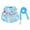Blue, variant on Sunjoy Tech Pet Leash Adjustable,Small Pets Vest Traction Rope Cartoon Flower Pattern,Soft Breathable Chest Strap for Rats Hamster Baby Ferrets