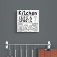 thumbnail image 3 of Kitchen Wall Decor Canvas Prints Rustic Farmhouse Kitchen Sign, Grey Word Drawing Framed Wood Home Decor Background, 3 of 6